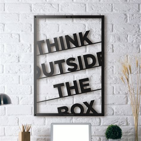 think outside the box metal poster|outside of the box art.